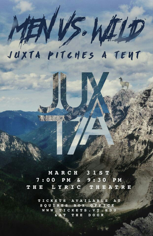 Juxtaposition:  Men vs. Wild, Juxta Pitches a Tent (Spring Concert)