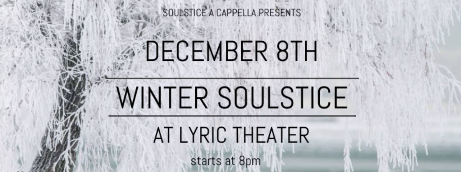 VT Soulstice A Capella Presents: “Winter Soulstice”