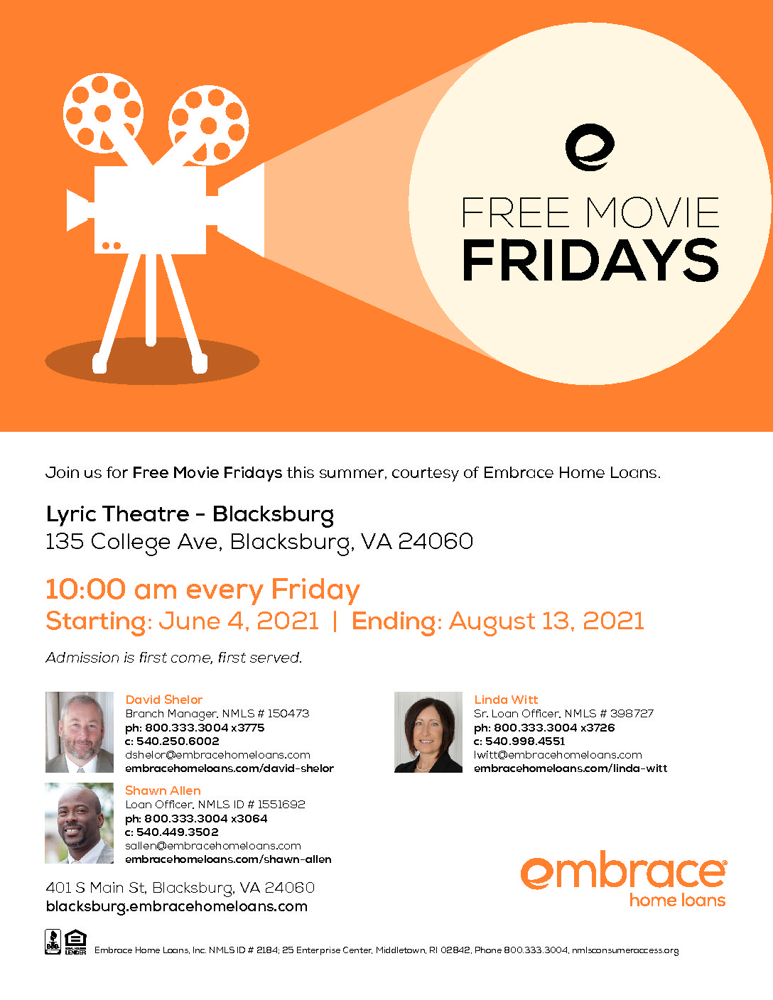 Embrace Home Loans Free Movie Fridays – The Lego Movie