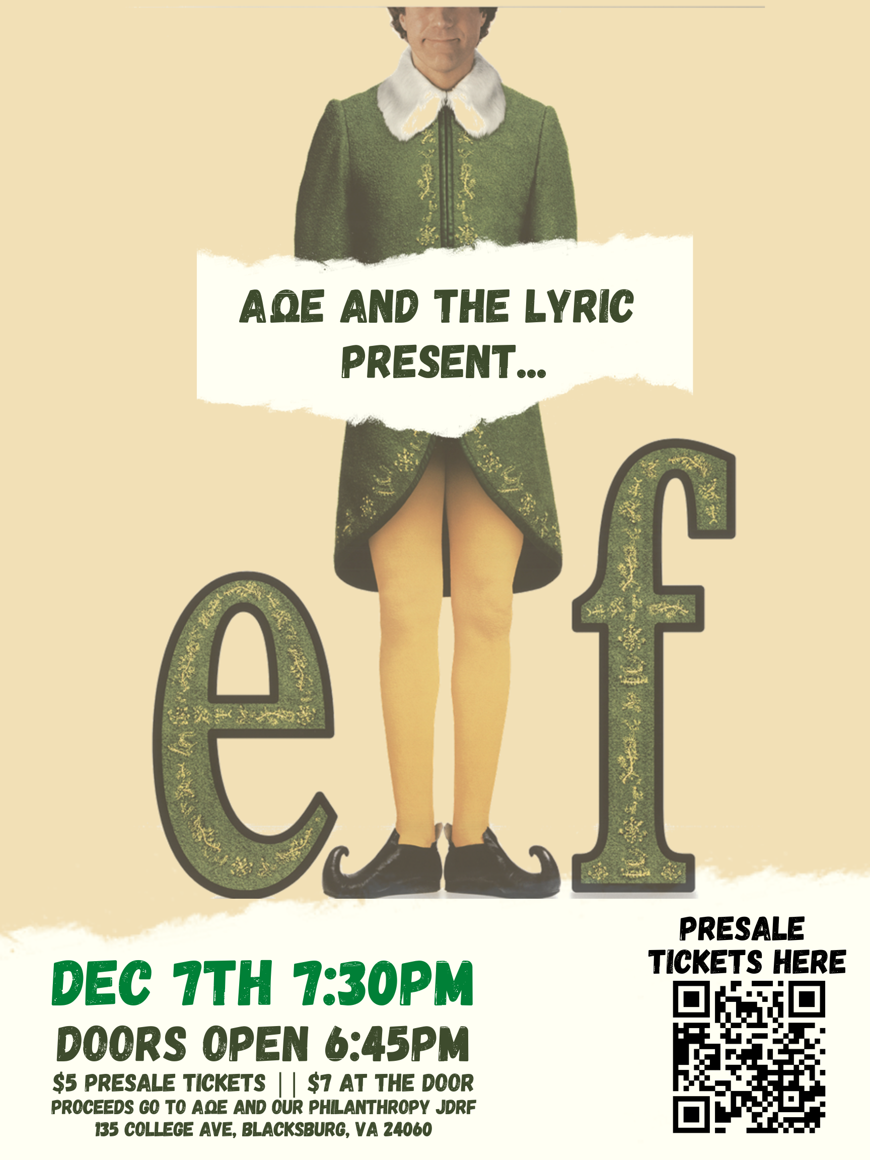 Alpha Omega Epsilon presents “Elf”